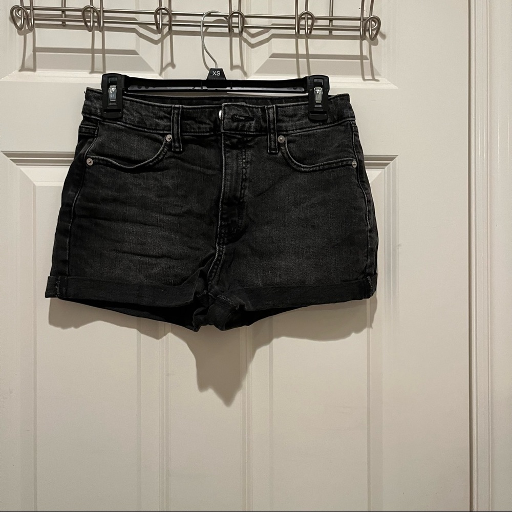 Black Jean Shorts